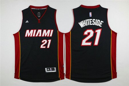 Maillot De Basket Miami Heat Hassan Blancside 21 Tissus Sportif Fans Edition Noir